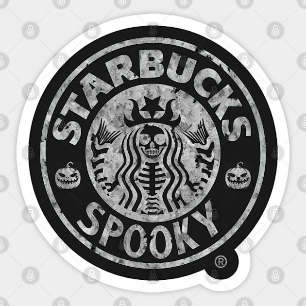 Starbucks Spooky Sticker by CylentArt